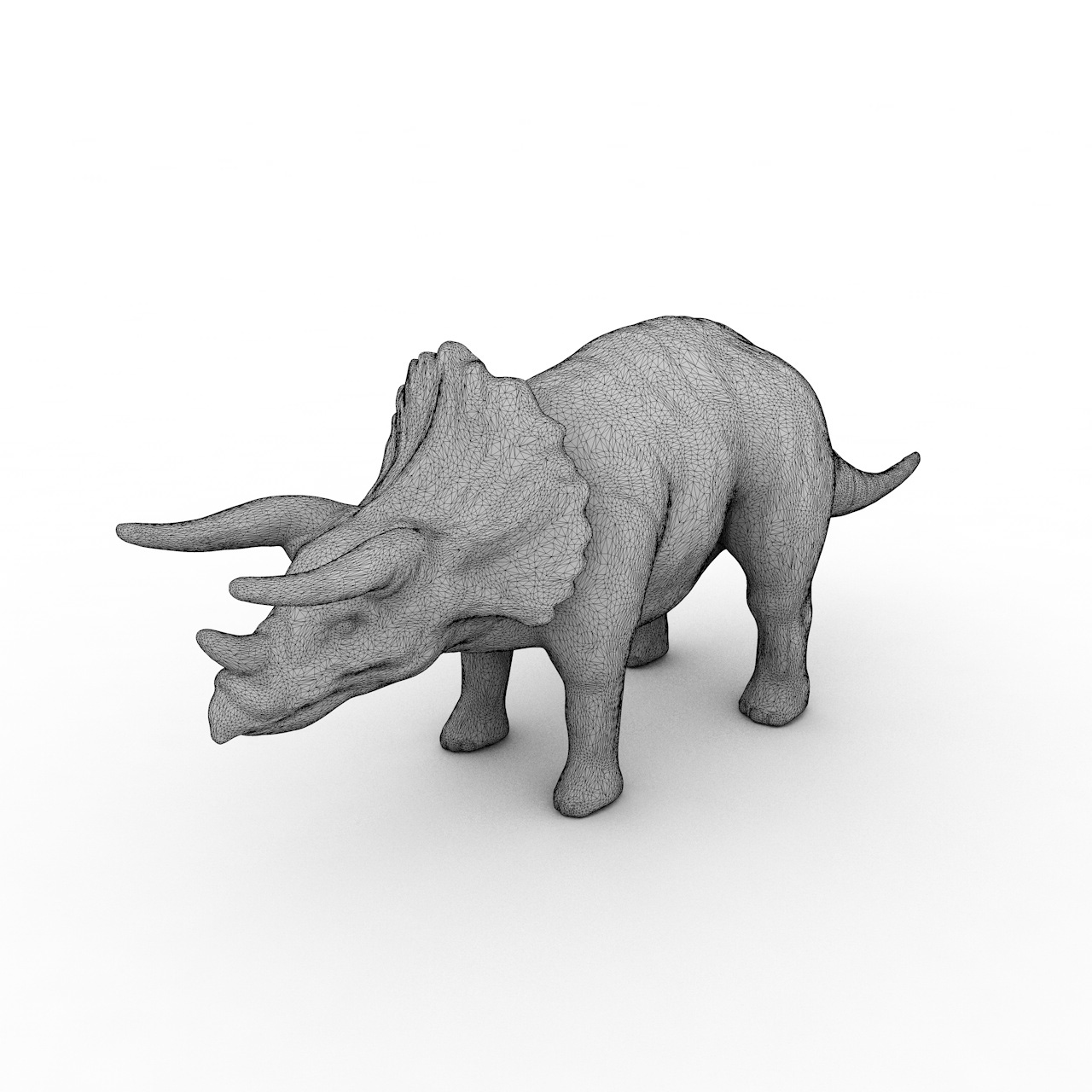 Triceratops 3D-utskriftsmodell