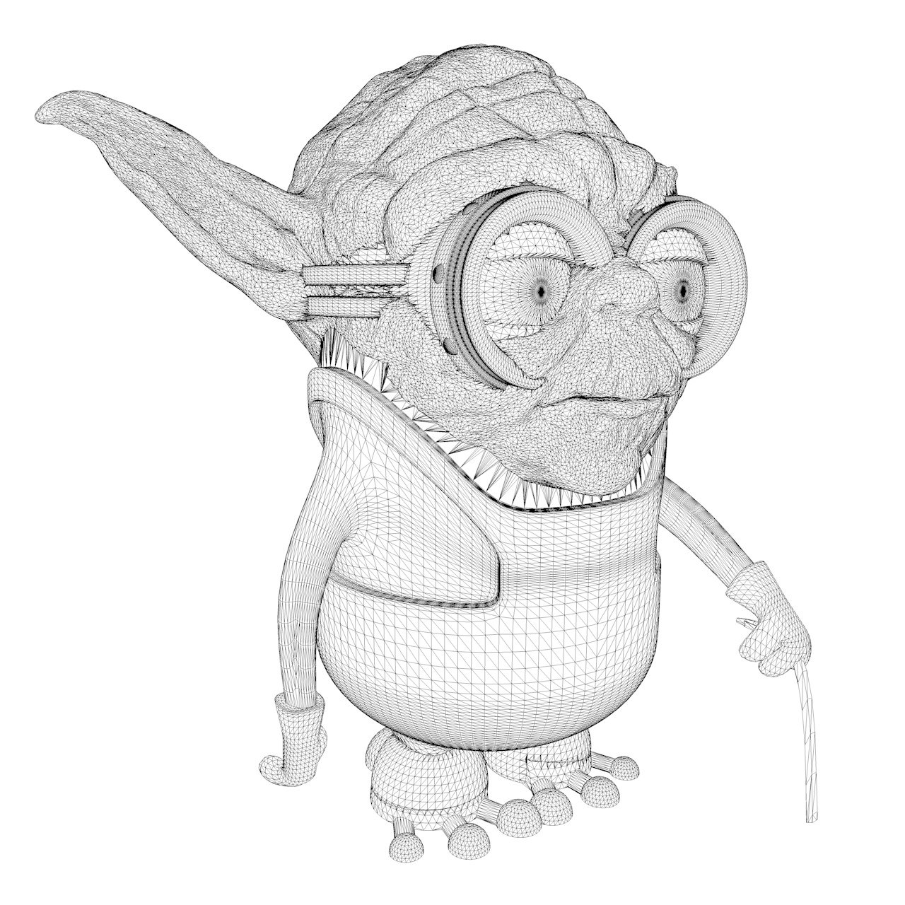 Yoda minion 3D nyomtatási modell