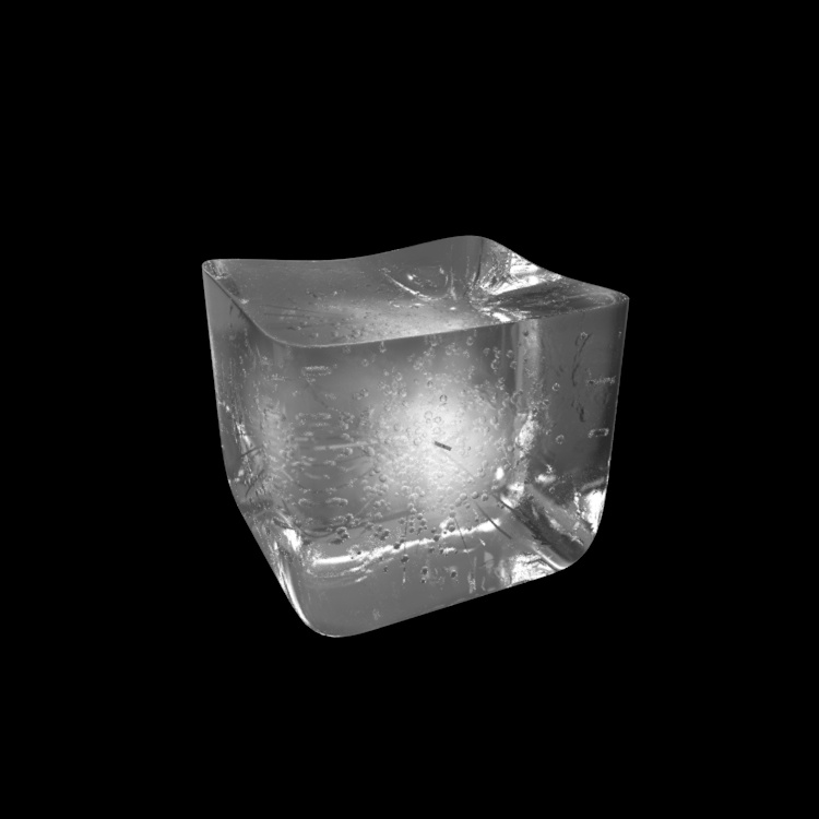 Ice cubes model material