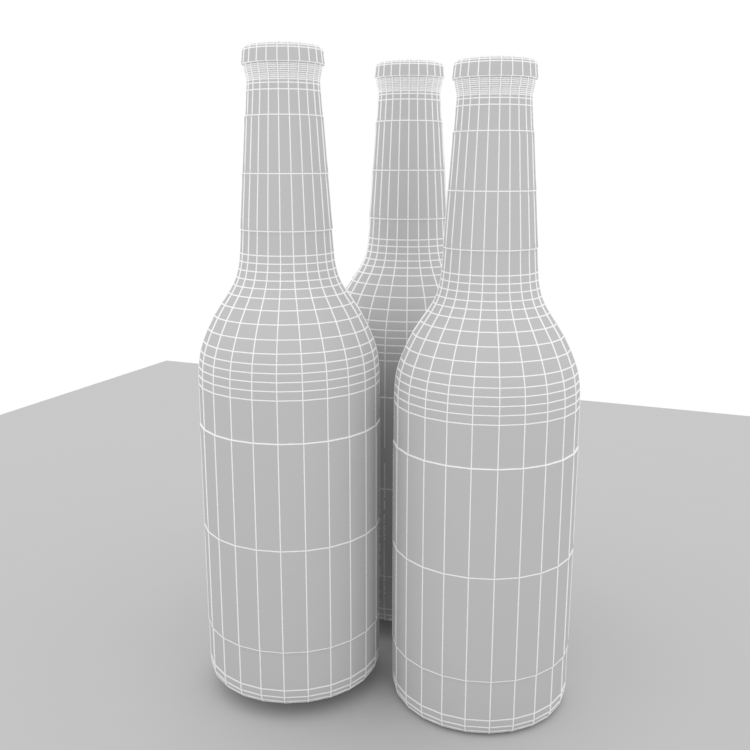 Beer Bottle package design 3d Model