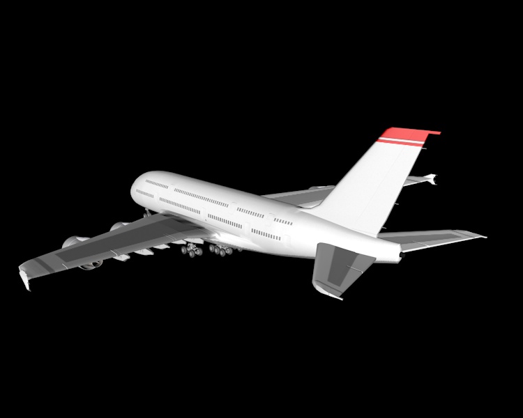 Airbus A380 Air Plane 3D Model