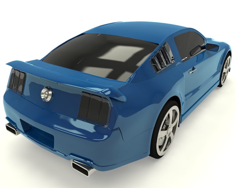 Mustang GT sports car 3d model