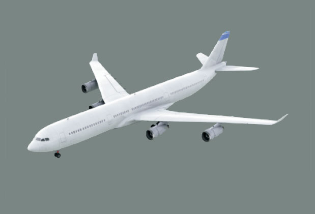 Boeing A340 Air Plane 3D Model
