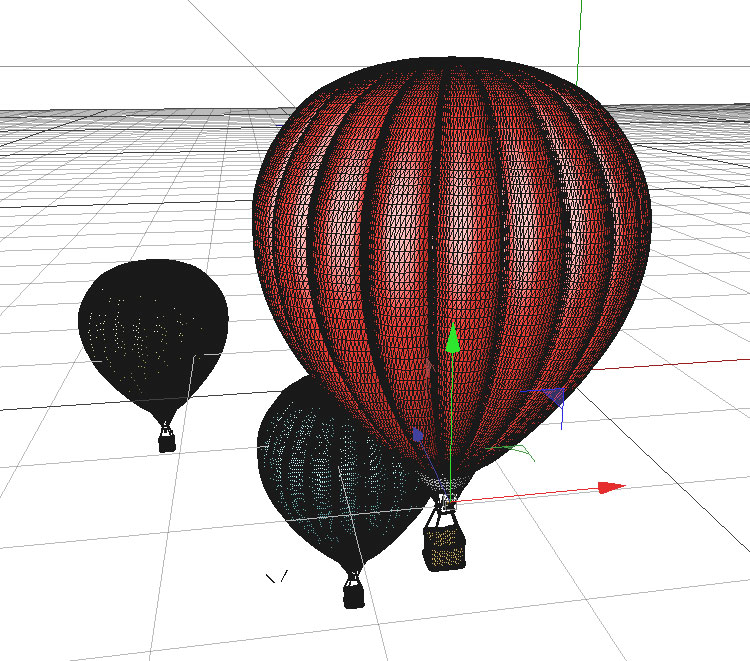 熱気球3Dモデル
