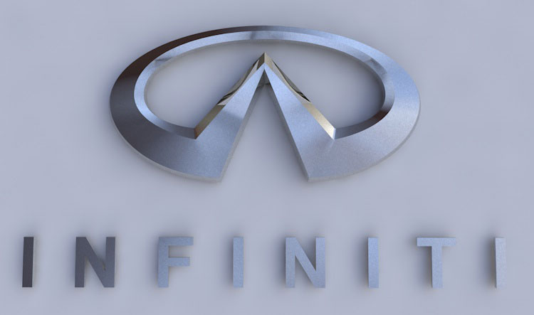 Infiniti logo 3d modello