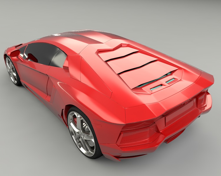 Lamborghini aventador coupe Sportovní model auta 3D