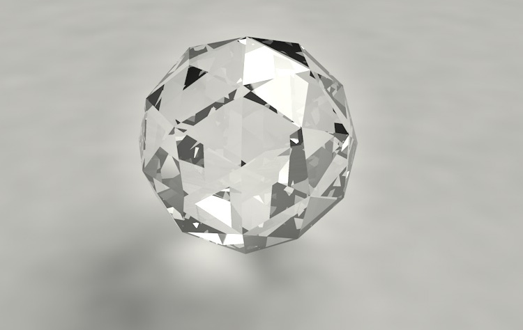 Bola de diamantes 3d modelo