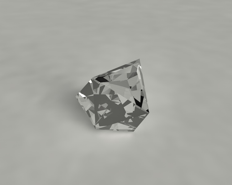 Klassieke Ronde Briljante Diamanten Sieraden Juweel Gem 3D Model Textuur