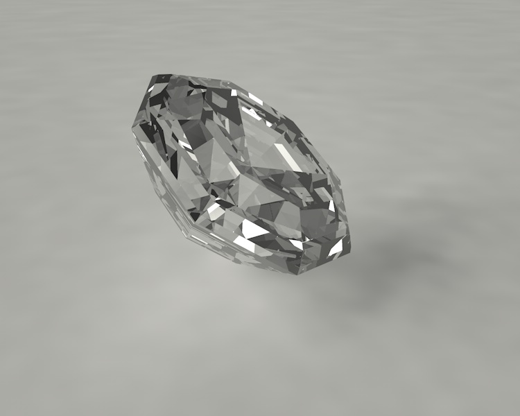 الكلاسيكية جولة بريليانت الماس مجوهرات جوهرة جوهرة 3d نموذج الملمس