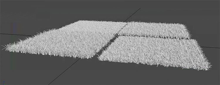 Трева трева 3D модел материал