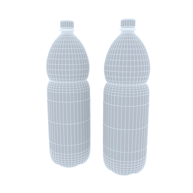 Drink Bottle Package Design Mock up 3d model