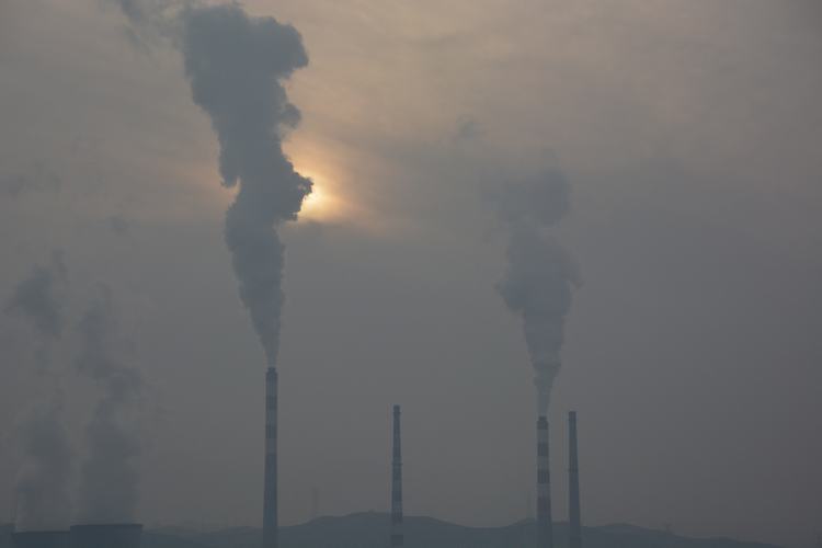 Smoke Coal-fired Power Plants Environment pollution Soot china chimney