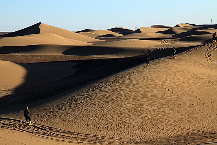 Attrazione turistica del deserto dei visitatori