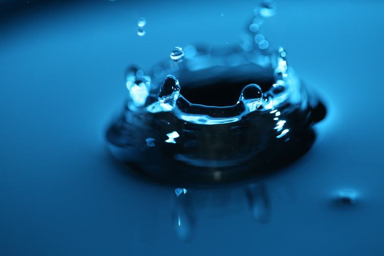 Water Drop Splash blue