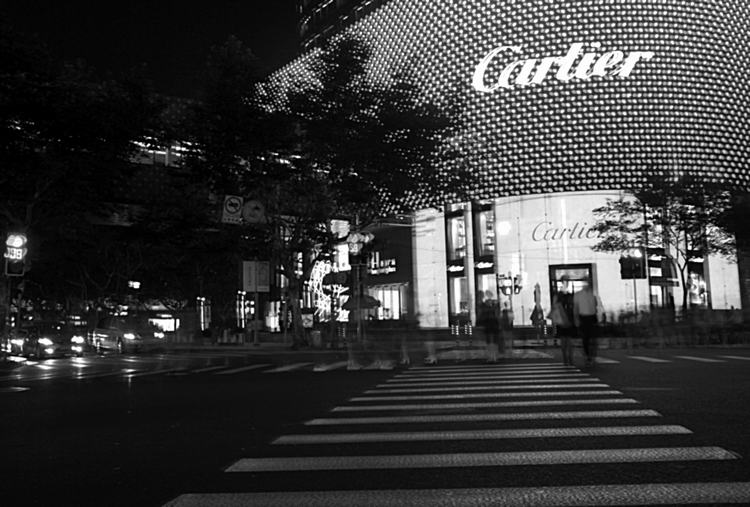 Modern City Virtual Portret Billboard Nightscape Cartier