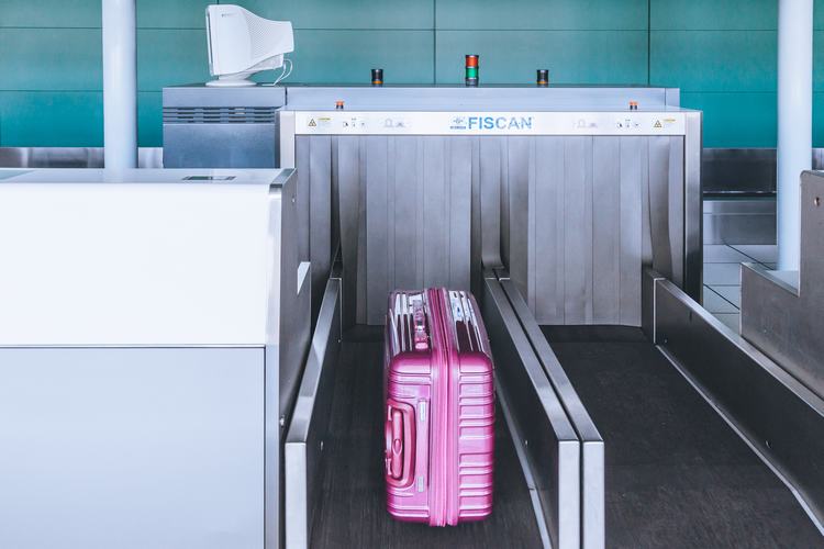 فرودگاه چمدان چمدان سیستم های انتقال مواد Fiscan سفر سرخ