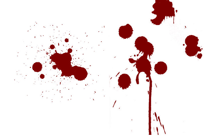 Bloodstain Blood Ps Photoshop Brushes