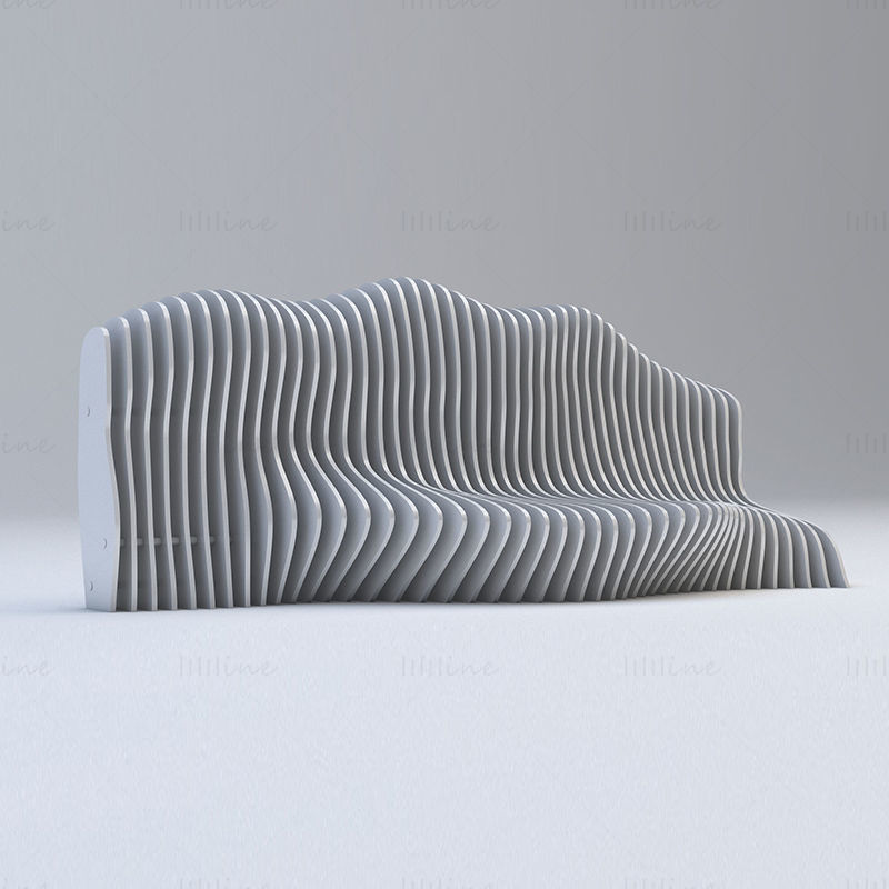 Modelo 3D de la silla Sea Wave