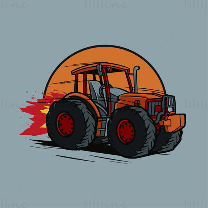 Padfoot high-speed tractor hand-painted pattern