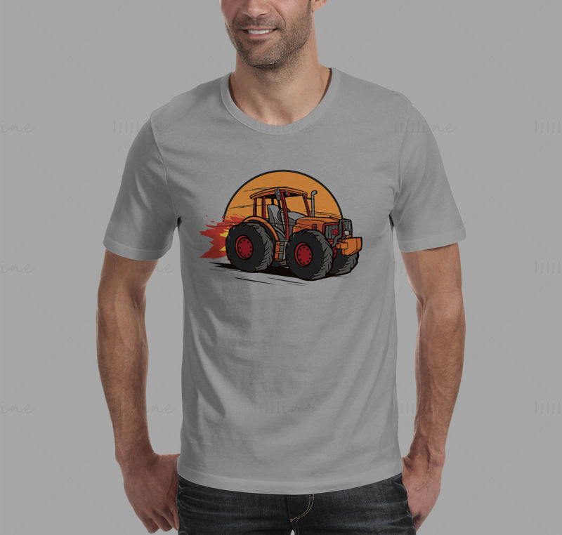 Padfoot tractor de alta velocidad patrón pintado a mano.