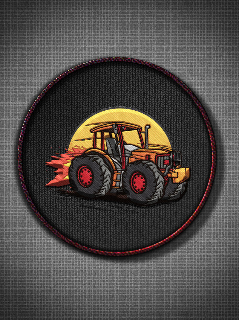 Padfoot tractor de alta velocidad patrón pintado a mano.