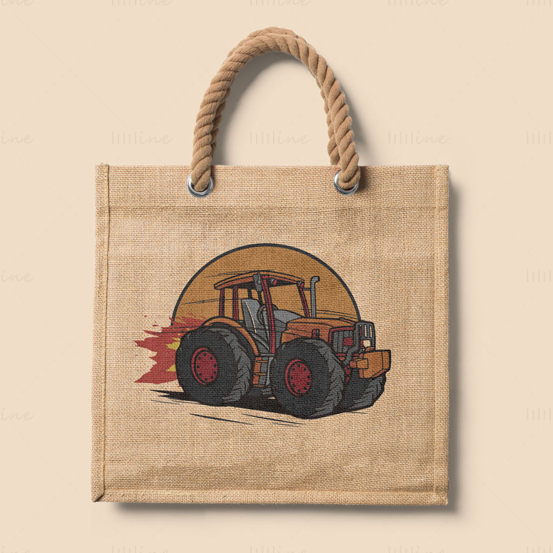 Padfoot tractor de alta velocidad patrón pintado a mano.