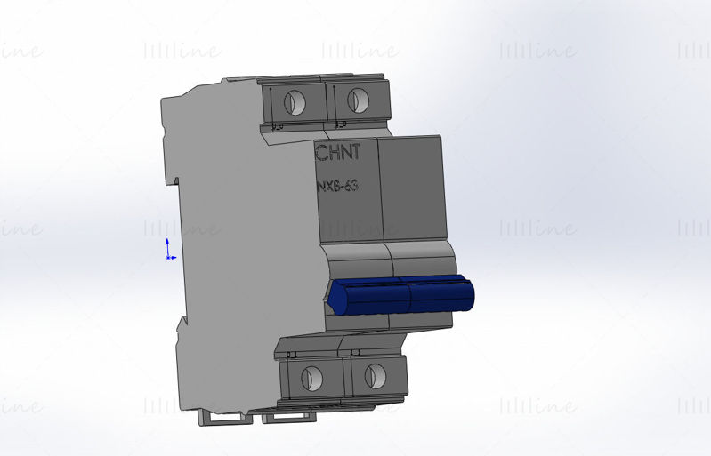 Miniature Circuit Breaker Industrial Design Model