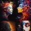 Modern Abstract Art - Portrait Illustration
