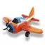 Orange cartoon cute inflatable airplane picture