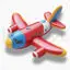 Big red cartoon cute inflatable airplane picture