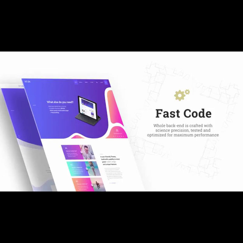 minimal website agency presentation