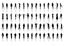 60 People Silhouettes AI Vector