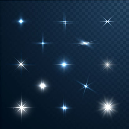 Starry Light Graphic Vector AI