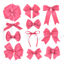 Pink Bowknots AI Vector