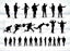 Business Man Woman Silhouettes A AI Vector