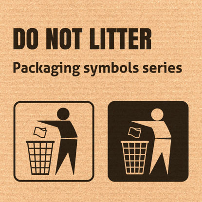 Do Not Litter Icon AI Vector