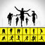 Sportsman Silhouettes AI Vector