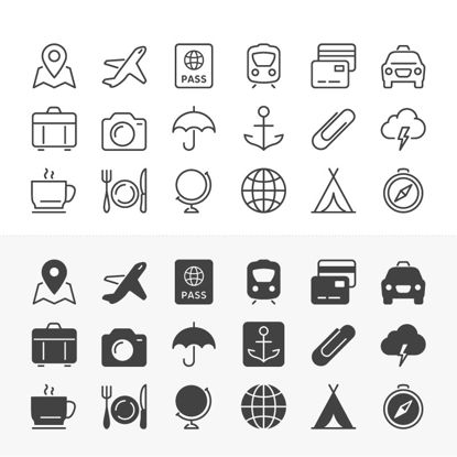 Frequently Used Icons AI Vector