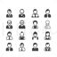 Simple Businessman Icons AI Vector