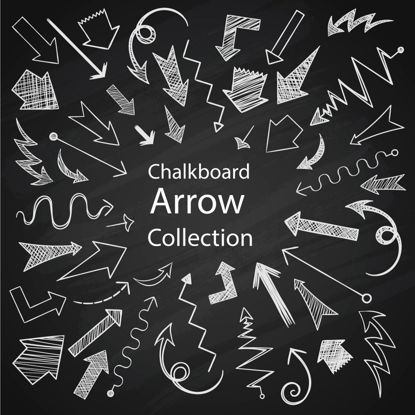 Chalkboard Arrows AI Vector