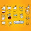 Cartoon Faces AI Vector
