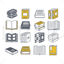 Books Icons AI Vector