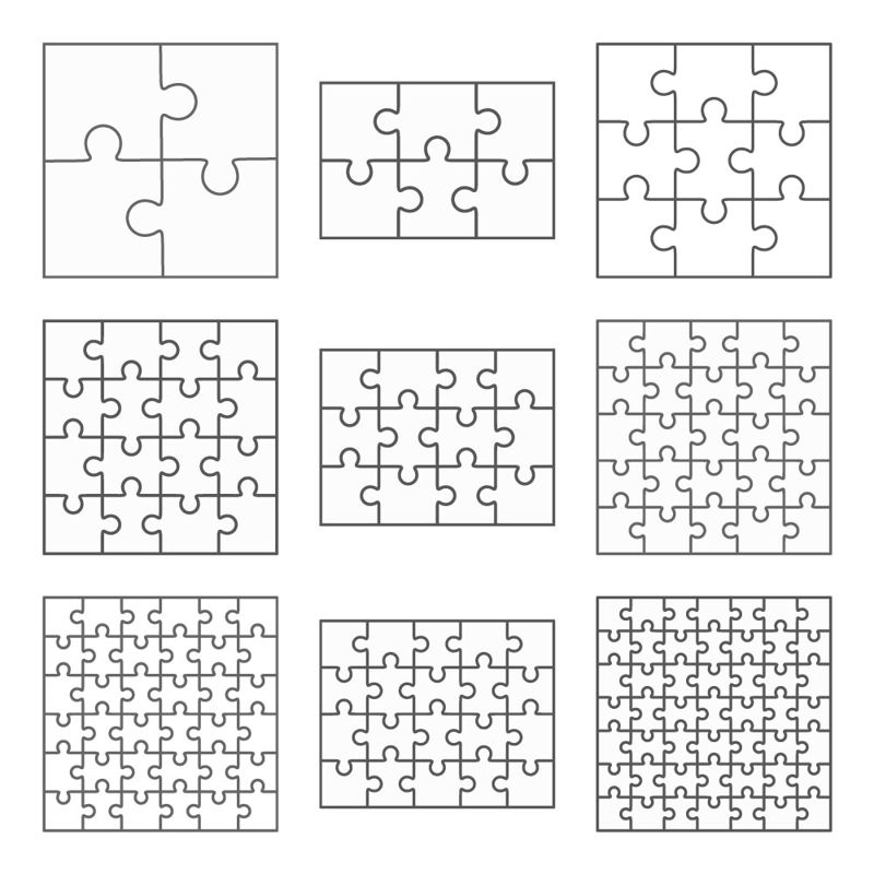 Jigsaw Puzzle AI Vector