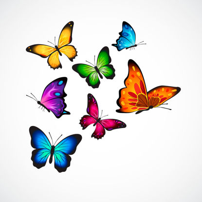 Gyönyörű pillangók Gaphic AI vektor
