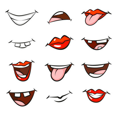 Mouth Emoji AI Vector