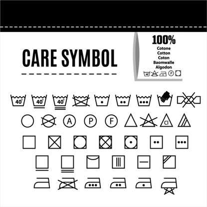 Cloth Care Symbol AI Vector
