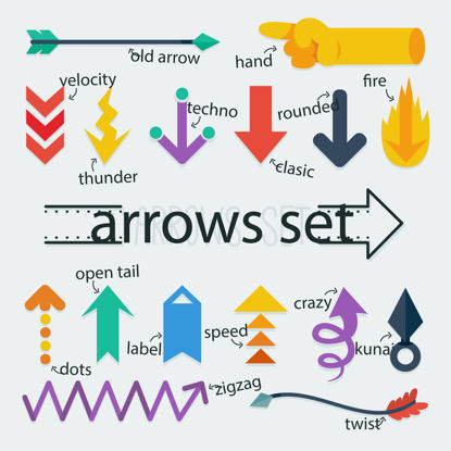 Arrows Set AI Vector