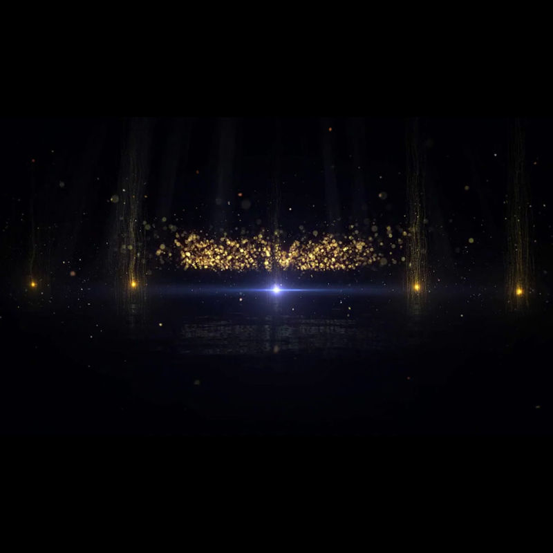 particle logo reveal