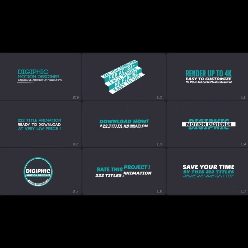 200 Titles Animation