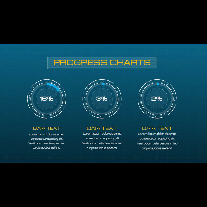 paquete de infografía de hud